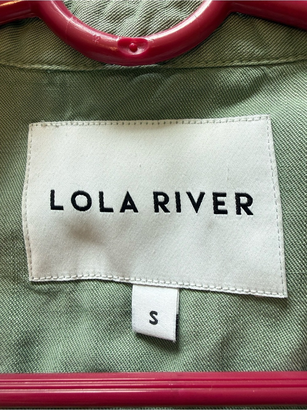 Olive Green Button-Up Shirt - Picture 3 of 9